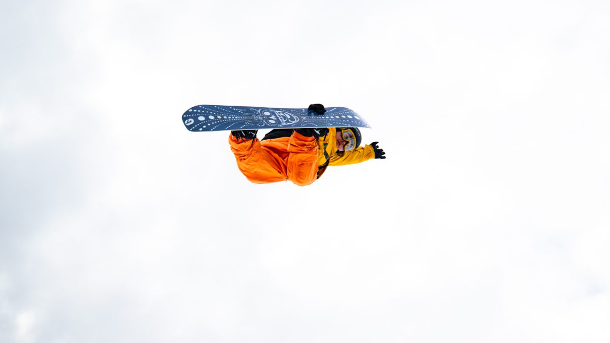Taiga Hasegawa flies high in the Pacifico Mens Snowboard Big Air event during X Games Aspen Jan. 26. Hasegawa placed first in the event.