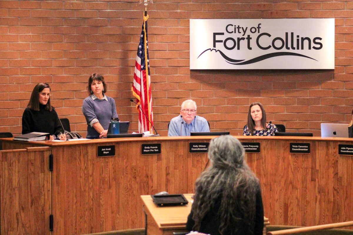The Fort Collins City Council listen as community members express their concerns about the war in Gaza and call for a ceasefire.