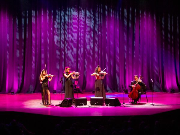 The Vitamin String Quartet performs Bohemian Rhapsody by Queen at The Lincoln Center in Fort Collins Feb. 6.