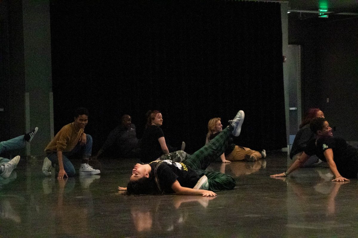 A participant practices their dips during the Category is Ballroom event on February 15, 2024.
