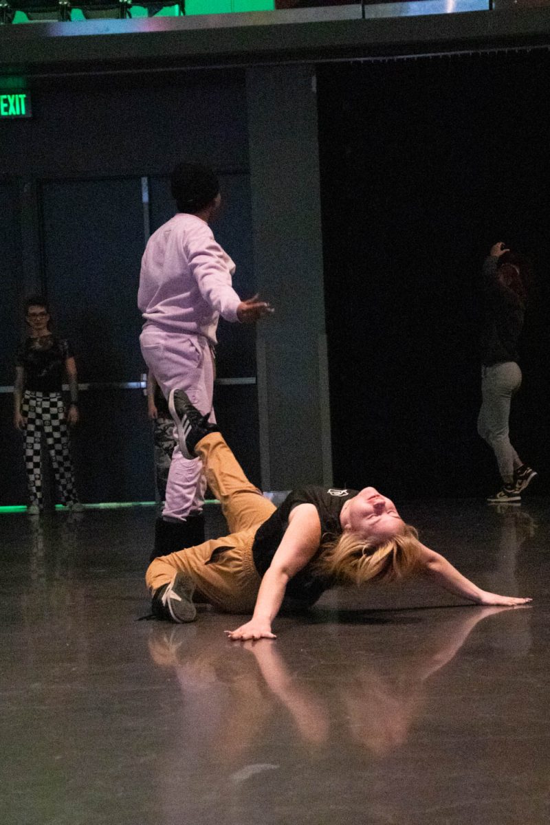 A participant practices their dips during the Category is Ballroom event on February 15, 2024.