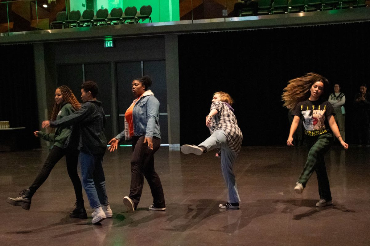 Participants practice their catwalk during the Category is Ballroom event on February 15, 2024.