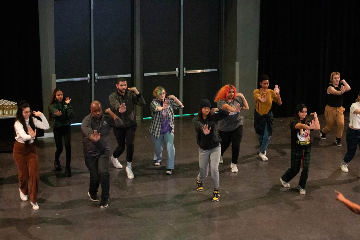 Participants practice their catwalk during the Category is Ballroom event on February 15, 2024.