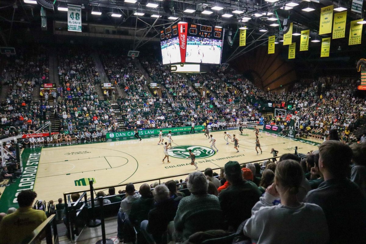 Colorado State University men's basketball plays against San Jose State University. CSU won 66-47. Feb. 9.