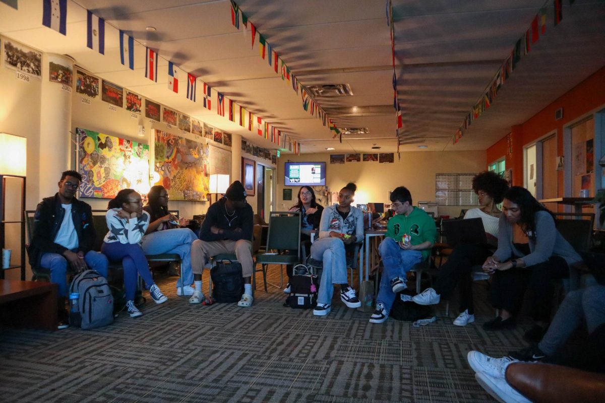 Colorado State University students participate in the Black/African American Cultural Center's (B/AACC) Real Talk Tuesday. Real Talks happen every Tuesday from 4:00 pm to 5:30 pm in the B/AACC office, Lory Student Center 335. Feb 20.