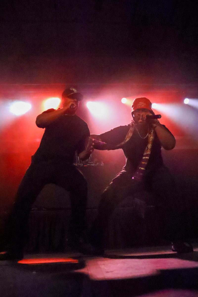 Coast Contra members get into their performance and music during their concert. Coast Contra is a hip-hop group and are best known for their choreography. Feb 22.