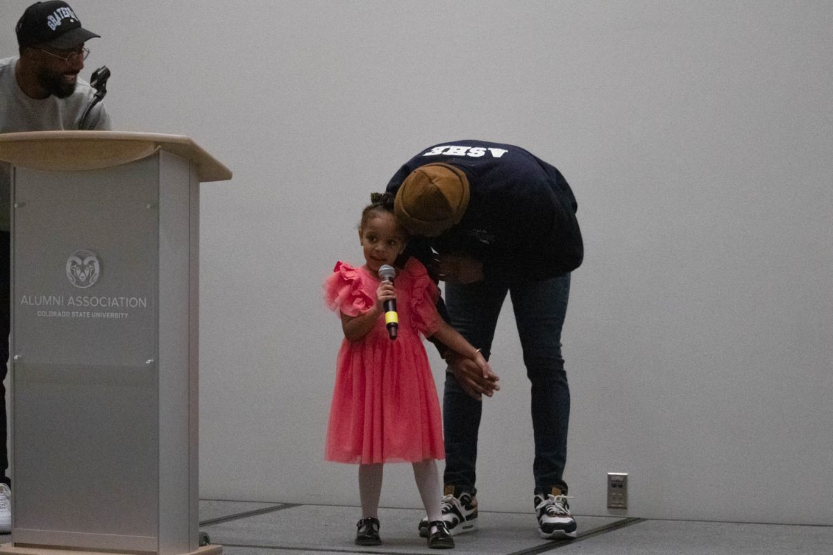 Wayne Watts and Iya'Jade (consent from Destiny Hardney, mother) perform during the Black History Month Closing Open Mic Night on February 29, 2024.