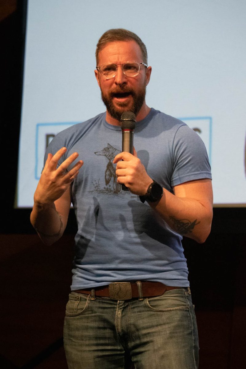 Ryan Sallans presents "Scouting the Unknown" on March 20, 2024.