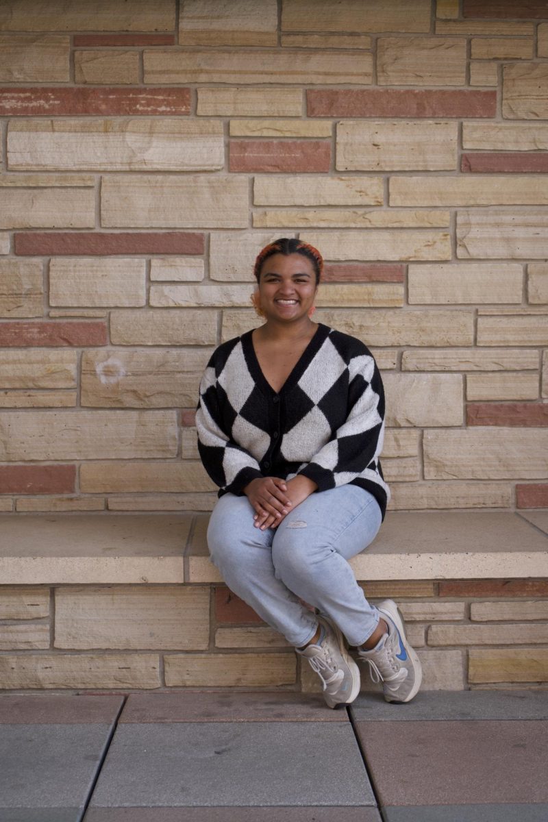 2024 ASCSU Vice Presidential Candidate Ava Ayala poses for a photo outside the Lory Student Center March 21.