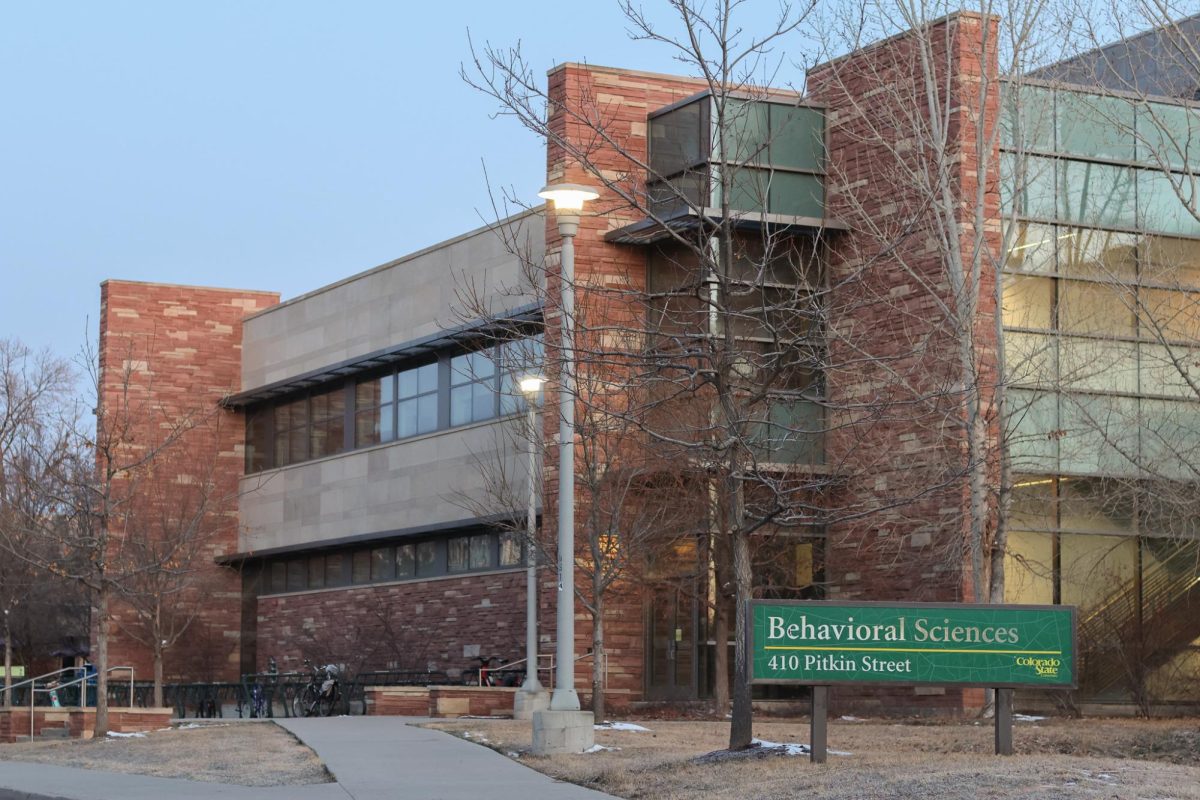 The Behavioral Sciences building from the southwest side facing Pitkin Street, March 9.