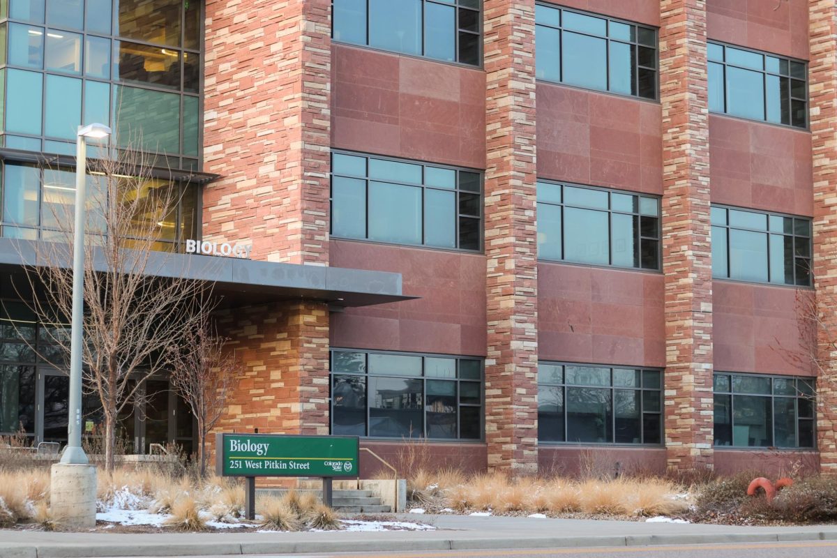 The Biology building from the north side facing Pitkin Street, March 9.