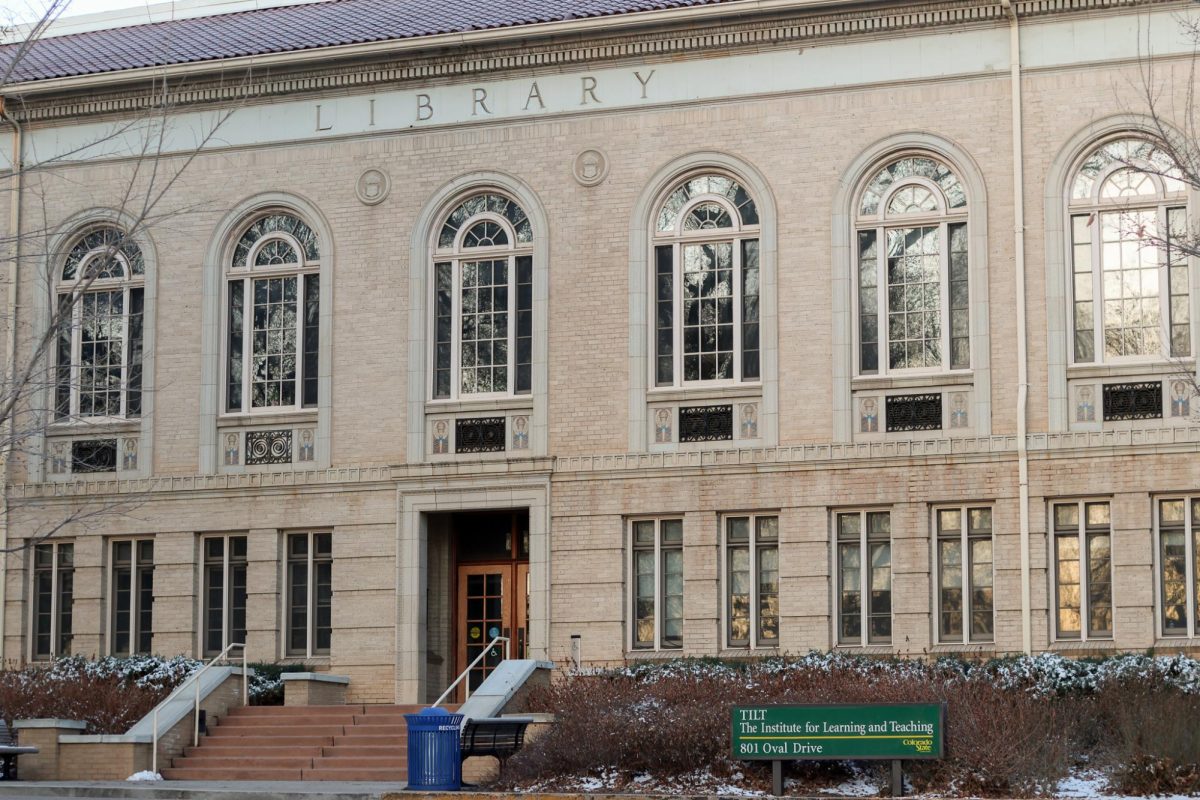 The Institute for Learning and Teaching main entrance on the east side along the Oval, March 9.