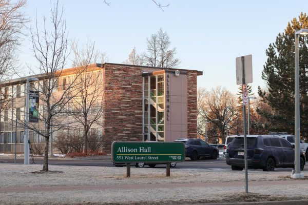 Allison Hall, located on the north side of campus, faces Laurel Street March 9, 2024.