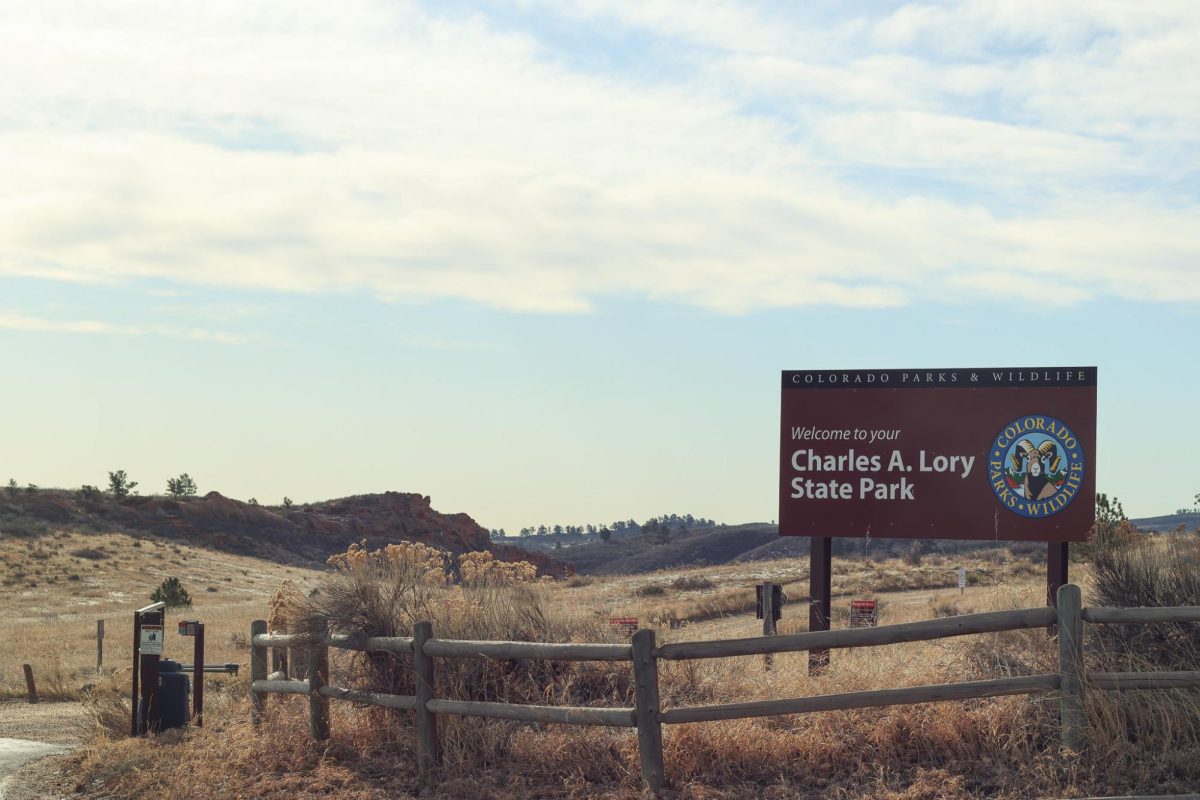 Charles A. Lory State Park entrance, March 12.