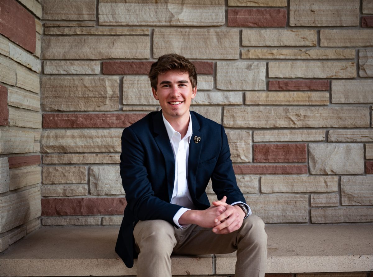 2024 ASCSU Vice Presidential Candidate Braxton Dietz poses for a photo.