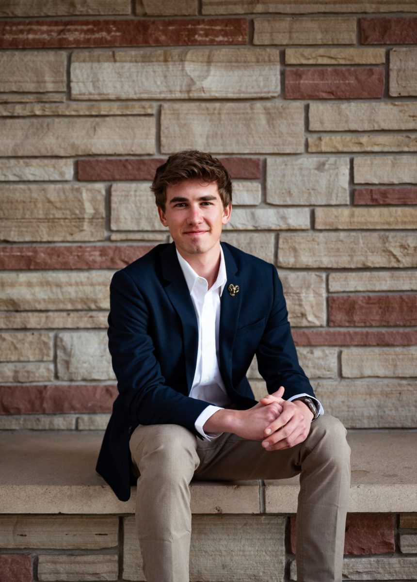 2024 ASCSU Vice Presidential Candidate Braxton Dietz poses for a photo.