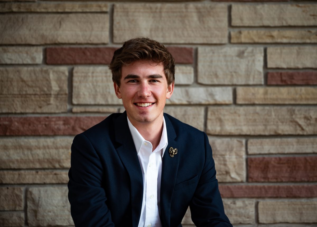 2024 ASCSU Vice Presidential Candidate Braxton Dietz poses for a photo.