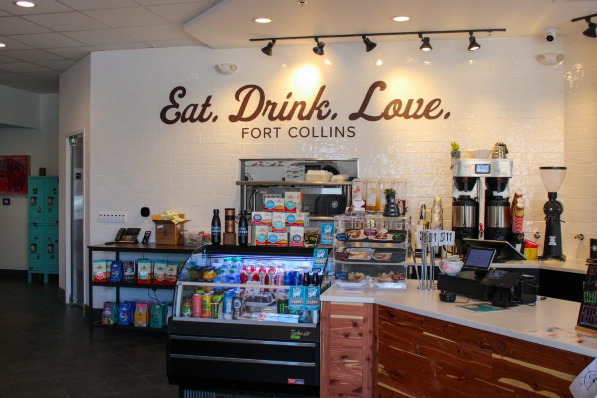 The interior of Just Love Coffee Cafe in Fort Collins April 3.