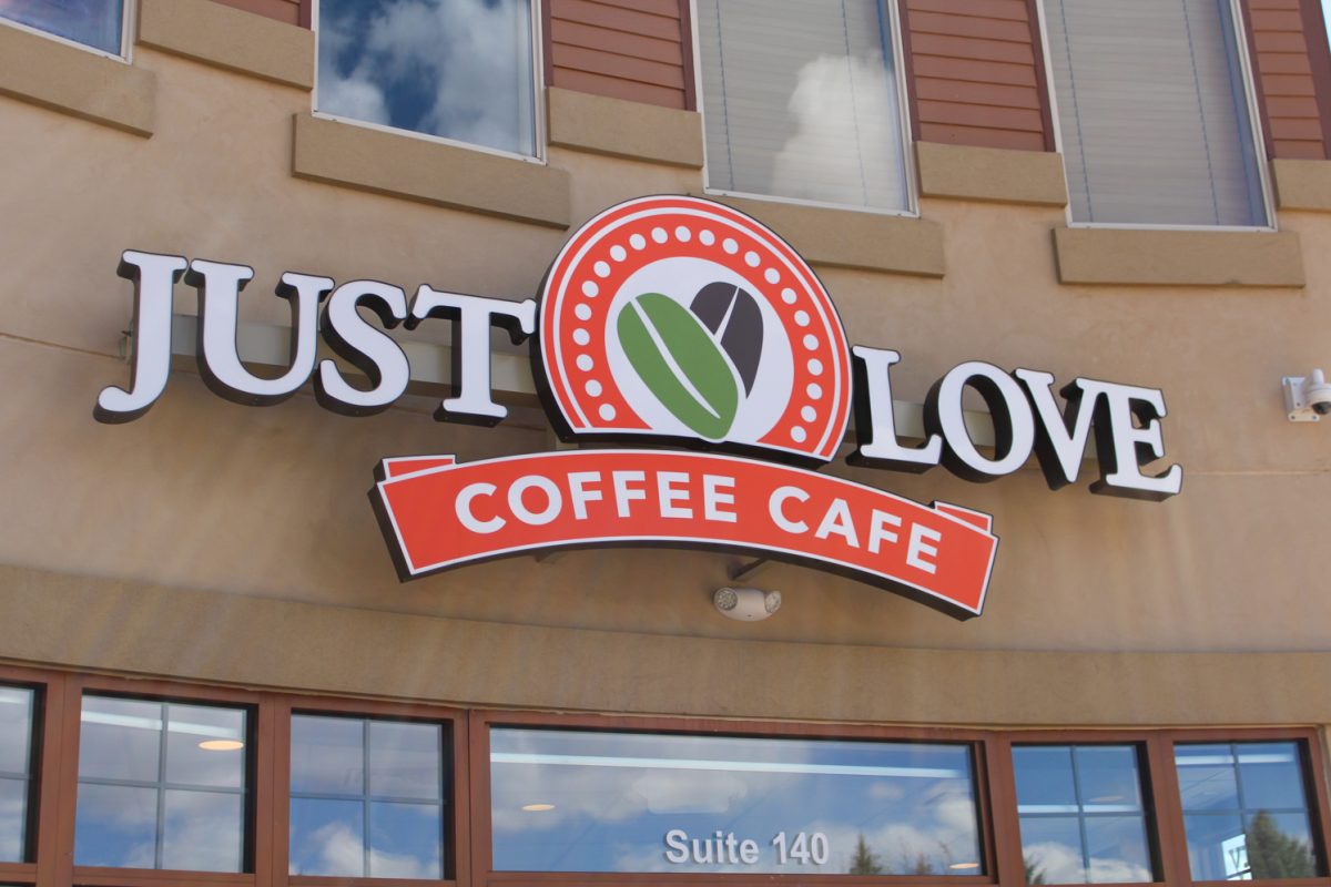 Just Love Coffee Cafe on the corner of W. Elizabeth Street and City Park Avenue in Ft. Collins April 3.