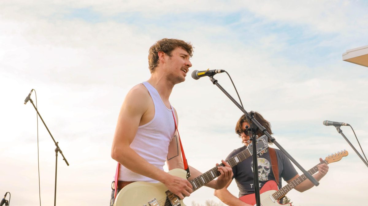 Lead singer for Jesus Christ Taxi Driver Ian Ehrhart at Fools Fest at Colorado State University April 4.