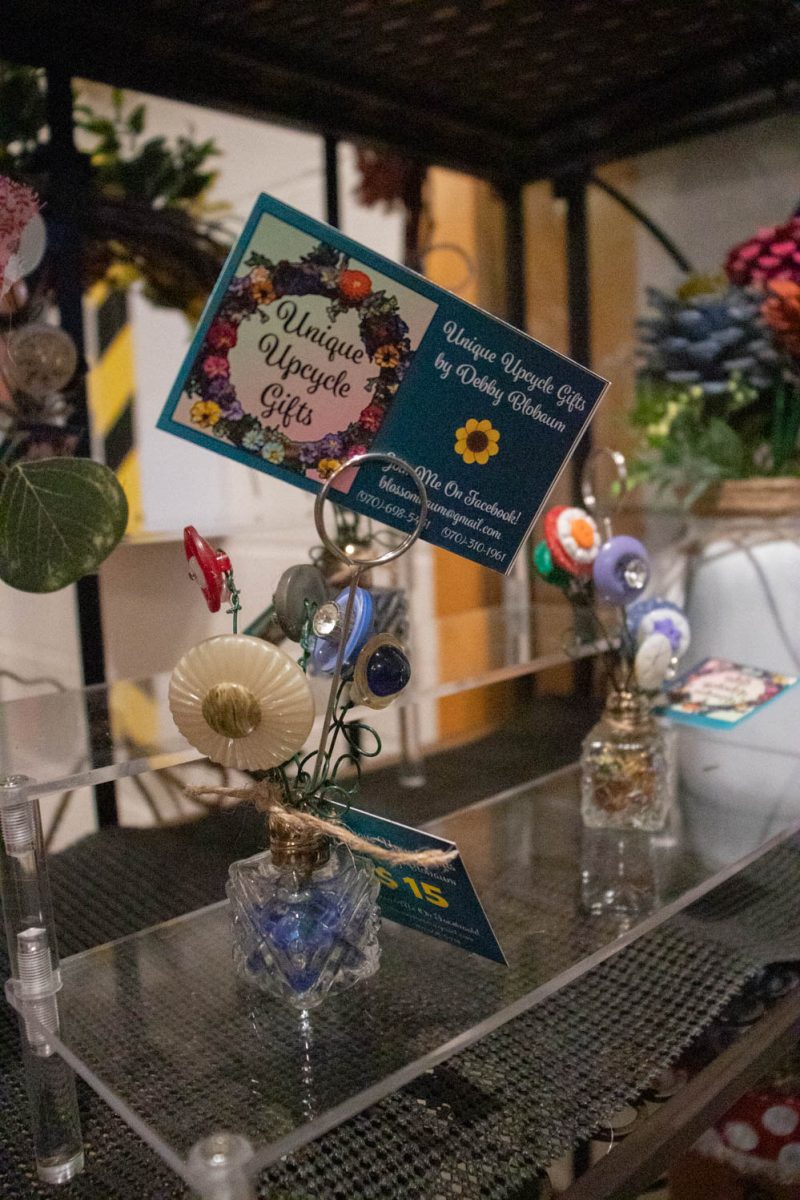 An art piece sits on display for sale during the Spring Artisan Market at Fort Collins Senior Center April 13.