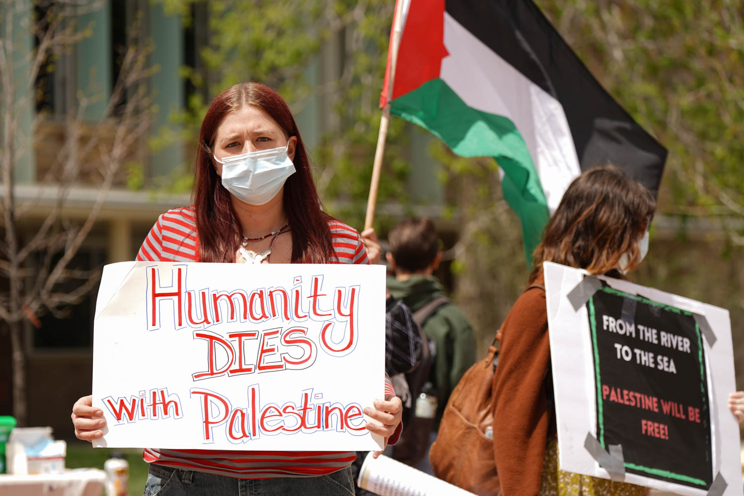 Campus+protest+demands+administration+speak+out+on+Palestine
