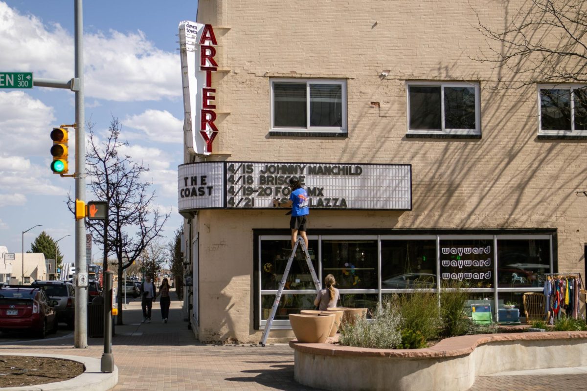 Manley Feinberg III, and his business partner Gabriel Torres, both Colorado State University alumni recently purchased "The Coast" a Fort Collins local bar and music venue. "I realized there's a ton of really talented artists that are never gonna get a stage, and we set off on a mission to do that, to give them a place," Feinberg said while hanging up letters on the marquee for upcoming shows with the help of his mom Emily Feinberg. "We're gonna be rebranding it all and get more art hung up in there, we want it to be a place for the music community to come together to bring artists, local artists, everybody". This has been a project Feinberg and Torres have been working on since their freshman year at CSU that started through an app called Music By Masses, a music competition app. From there they began working with The Coast and were able to work out a deal for the venue in January of 2024. Apr. 14. 
