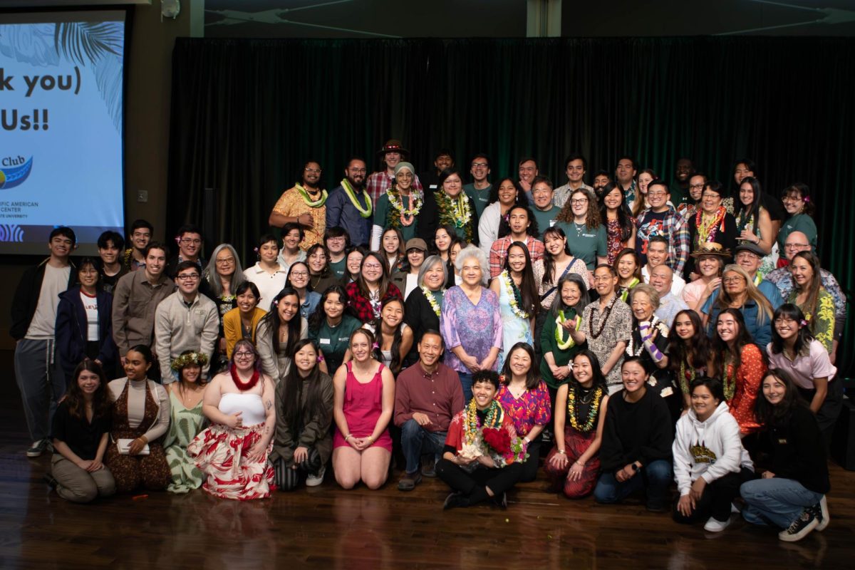 Past, present and future members of the Asian Pacific American Cultural Center come together at the end of the APACC's 40th birthday lūʻau. Apr. 20.