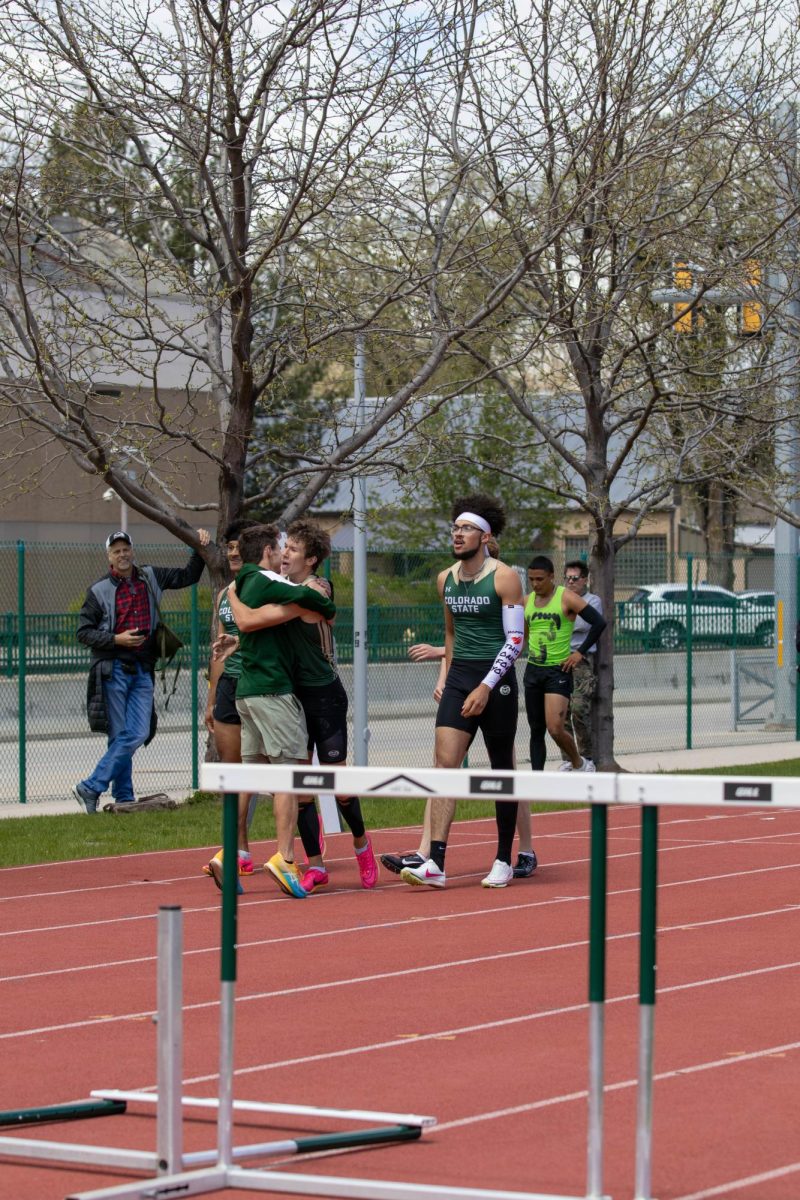 Cole Nordman finishes 1st in the men's 110 meter hurdles and set a personal record. Apr. 28.