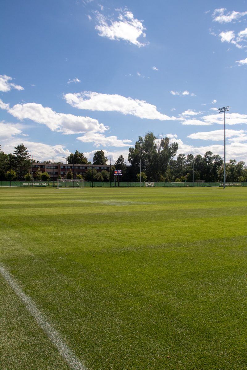 The new CSU soccer field August 25.