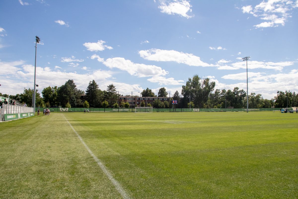 The new CSU soccer field August 25.