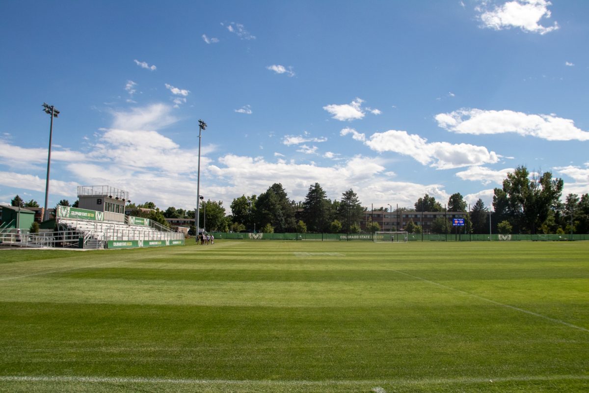 The new CSU soccer field August 25.