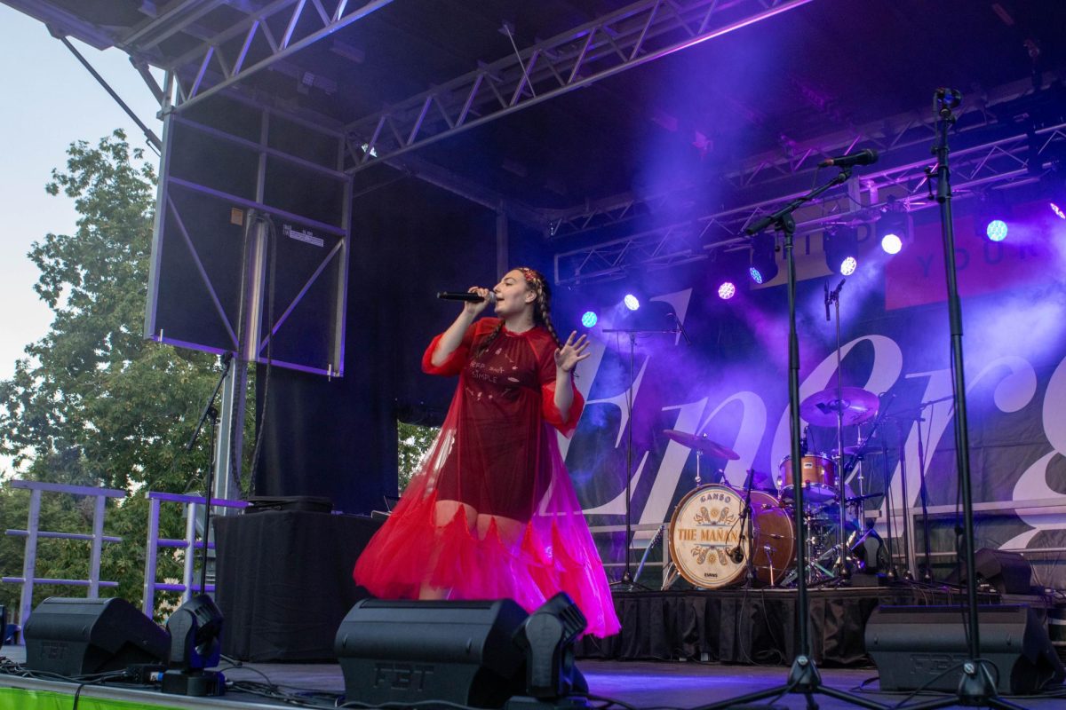 Denver based artist YaSi performs at the Lory Student Center stage at Ramapalooza. Aug.16.