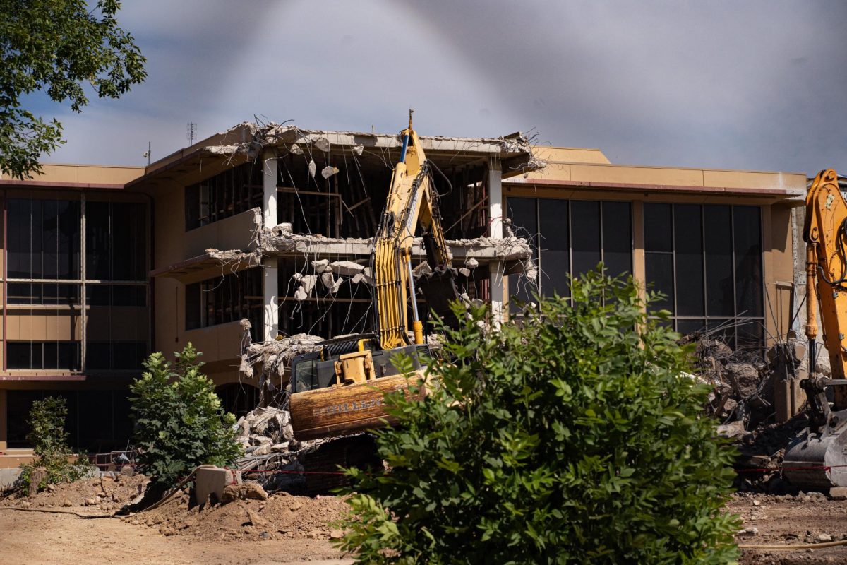 Demolition of Clark B is completed on Sept. 12. The renovations, set to be complete by 2027, have seen the removal of the B wing of Clark. 