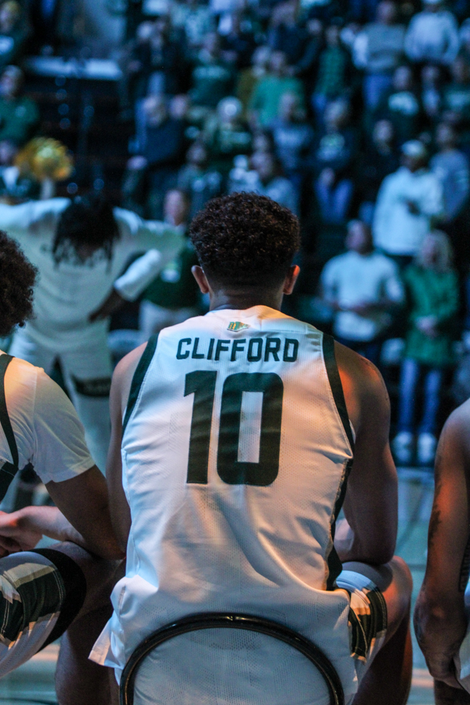 Nique Clifford (10) prepares to be announced as a starter for Colorado State