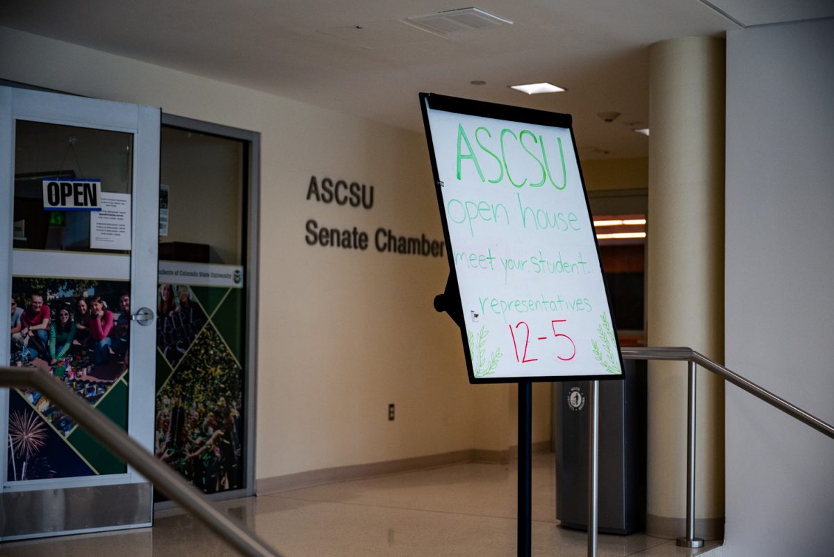 The Associated Students of Colorado State University host an open house in their senate chamber in the Lory Student Center Jan. 24. This event allowed students to speak to and ask questions of their elected representatives.