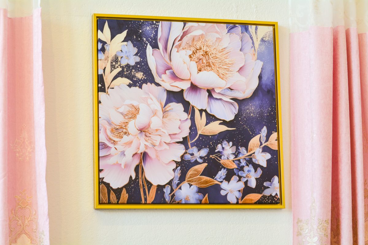 A piece of art decorating the walls of The Duchess which is a newly opened tea shop in downtown Fort Collins Jan. 26. This is a French-inspired tea shop that hosts a variety of events.