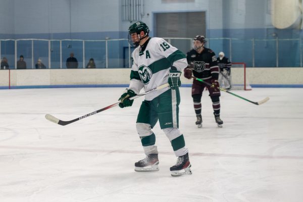 A hockey player during a match.