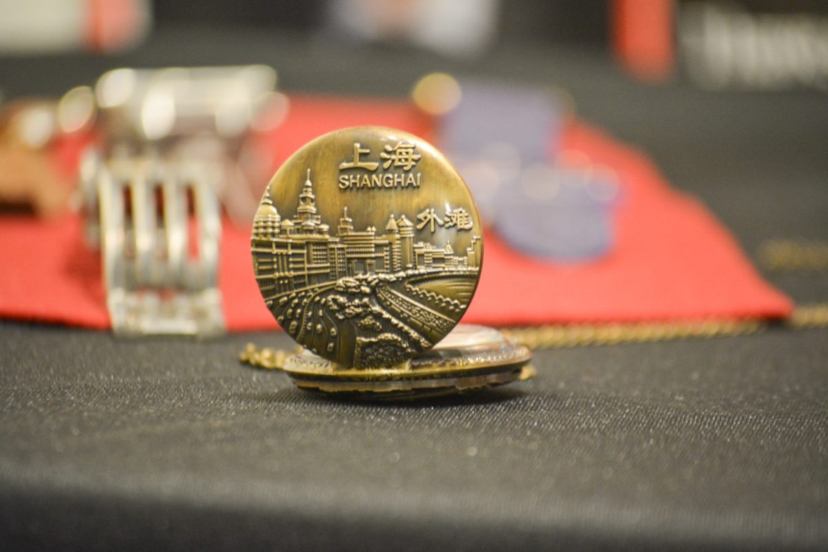 A stopwatch with the words "Shanghai" on it