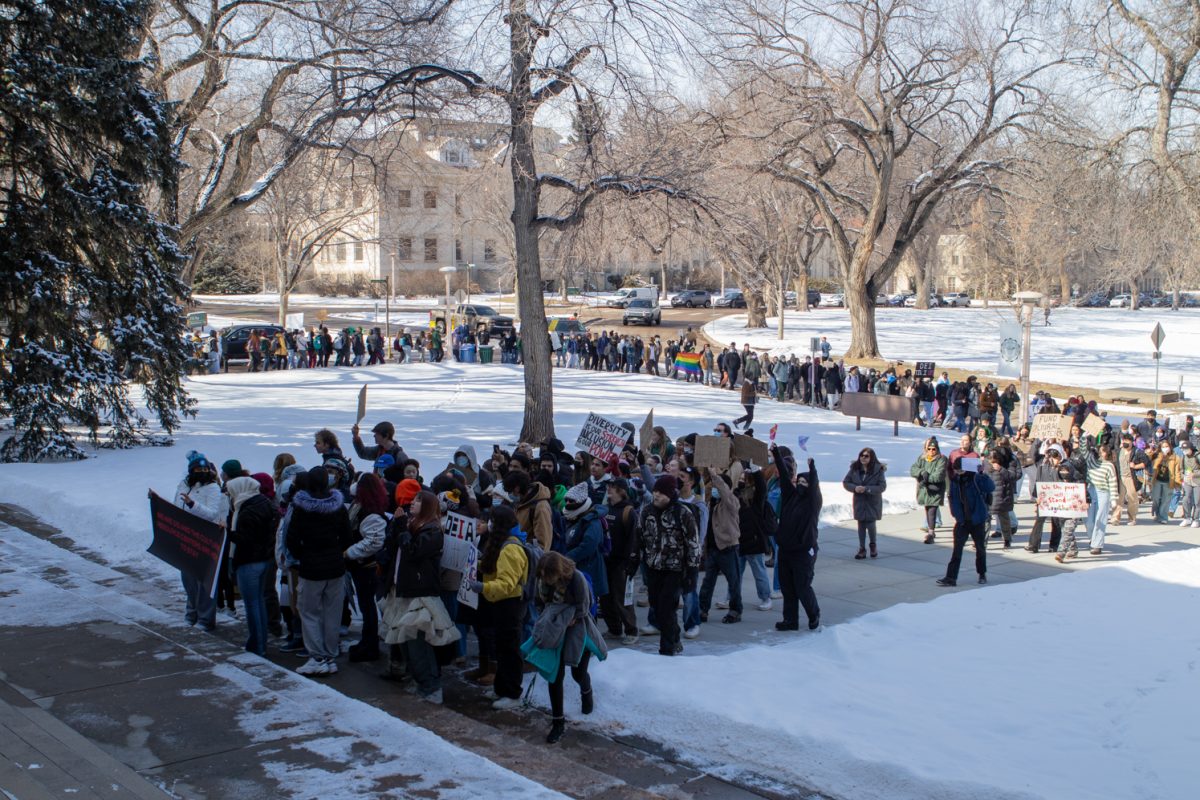 Students protesting.