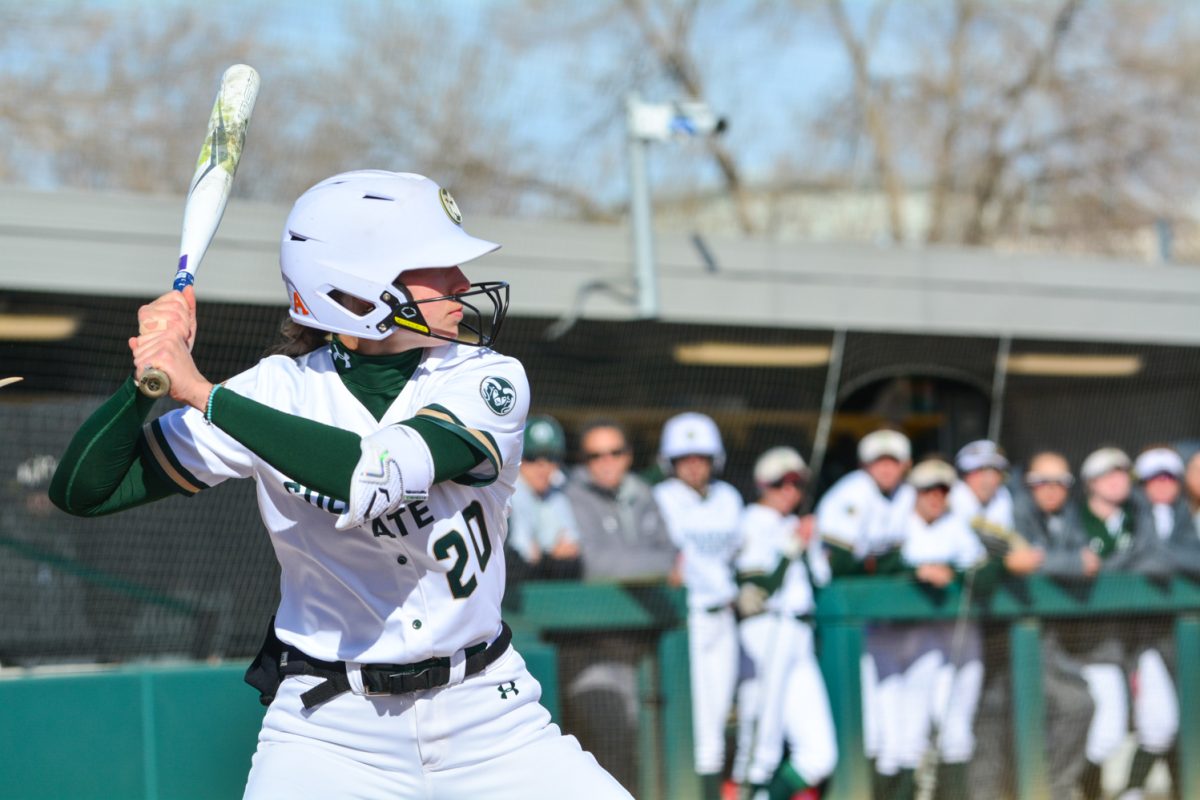 Jordan West getting ready to bat against UNLV March 15. Jordan and her teammates played a good game against UNLV.