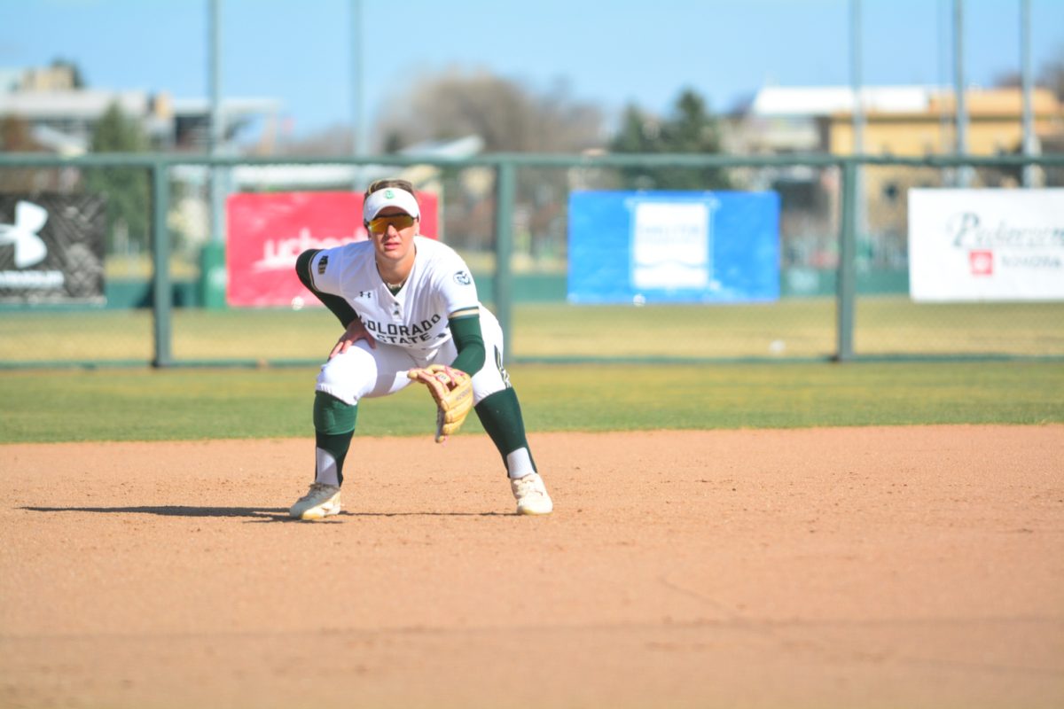 Jordan West getting in her position in defense March 15. Jordan and her teammates played against UNLV.