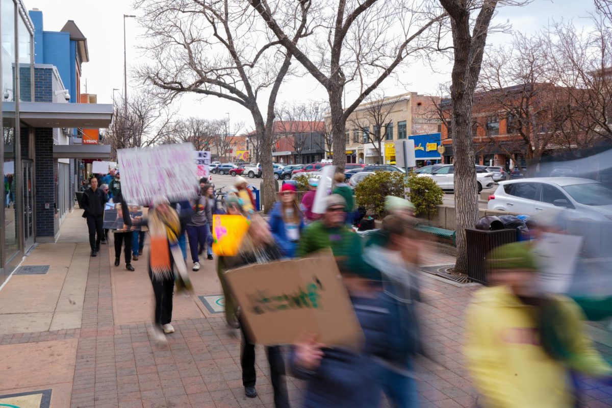 Hundreds of protesters march to Old Town Square in support of the nationwide protest "Stand up for Science" on March 7 2025. 