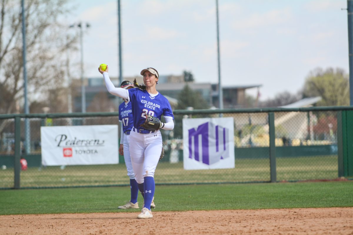 Jordan West throwing the ball back to her teammates after a play April 5. Jordan and her teammates defeated San Diego State with a score of 2-0.
