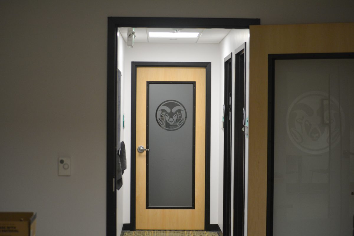 A hallway in the HUB student service office space April 21. The funds for this new space came from the Universitys Facility Fee Advisory board and the University Technology Fee Advisory board.