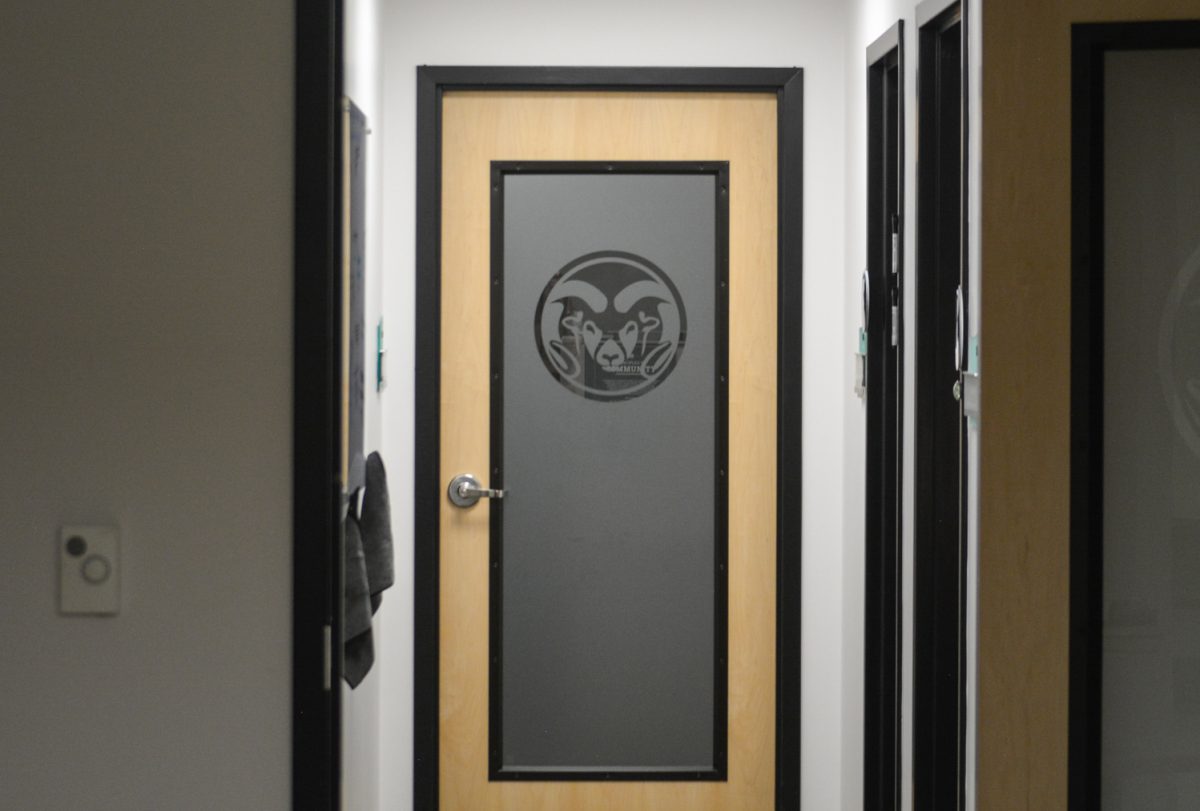 An aesthetic hallway in the HUB student service office space April 21. This office is meant for students to have a single office to go to for assistance.