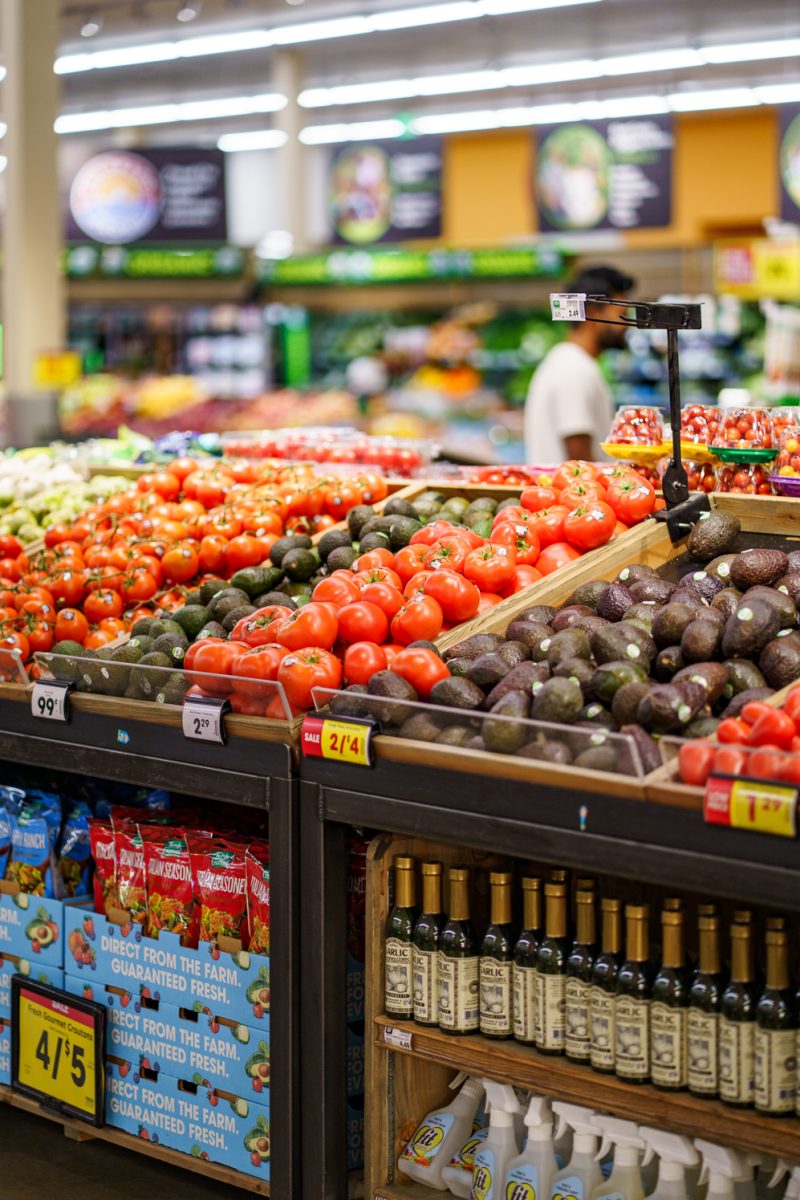 Produce is on display in the King Soopers on Taft Hill Road in Fort Collins April 21.