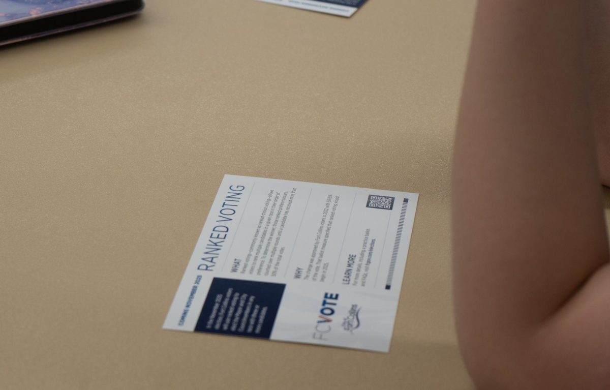 Beginning in 2025, the offices of Mayor and of each District Council member will be elected using a ranked voting method. An educational meeting about ranked voting was held in the LSC Wednesday, April 23.