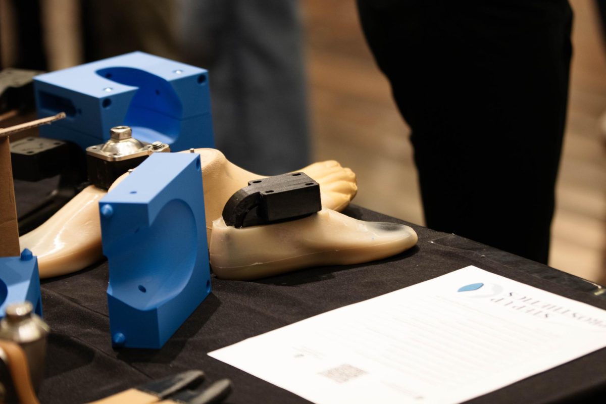 At Colorado State University's College of Engineering E-Days students present their 3D printed prosthetics prototypes in the Lory Student Center in Fort Collins Colorado on April 18. Photo taken by Erica Pickering.