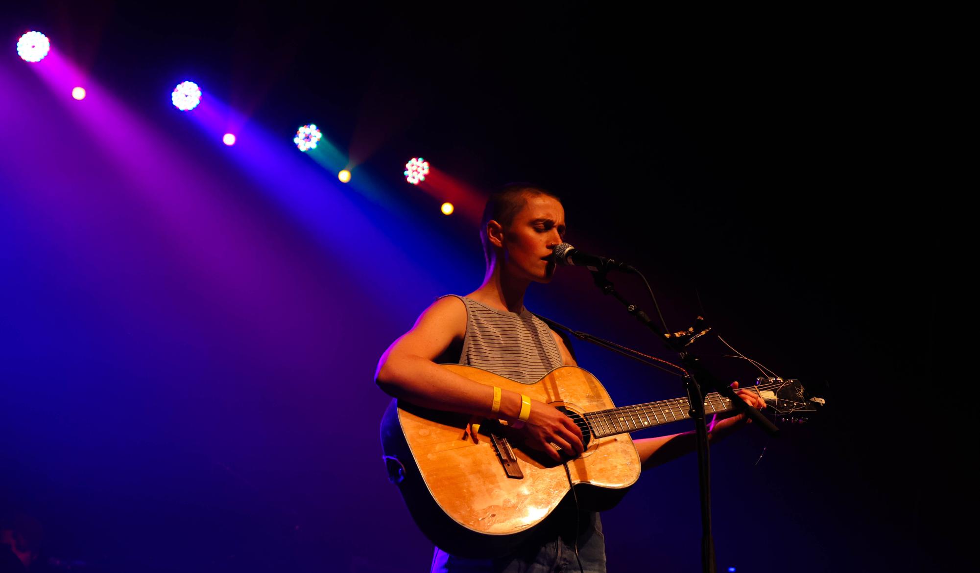 Elka lead singer, Elke Tukker, performs songs from their debut record, “Cold Feet, Soft Landing” April 18. The Aggie Theatre hosted Elka for this year's FoCoMX festival.